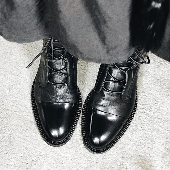 Isabella™ | Laced Leather Boots